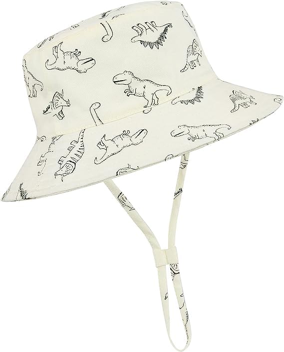 Durio Baby Sonnenhut Atmungsaktiv Sommerhut Kinder Fischerhut UV-Schutz Unisex Cap mit Verstellbarem Bindebändern