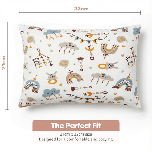 Image of a baby cherry Feeding Pillow for New Born Baby, Breastfeeding Pillow, Nursing Pillow, Baby Feeding & Support Pillow, Soft Cotton with Washable Cover, 32x21 cm
