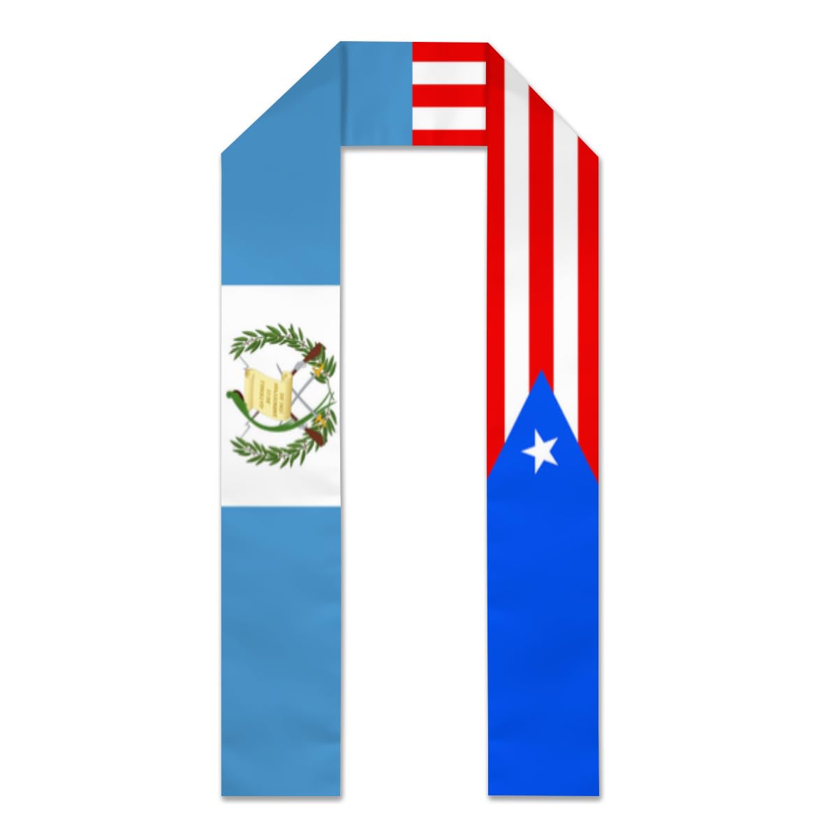 Guatemala Guatemalans Puerto Flag Graduation Sash,Graduation Stole Scarf Gifts for International Student