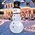 GOOSH 4 FT Christmas Inflatables Snowman Outdoor Decorations Blow Up Yard Decoration with LED Lights Built-in for Xmas Holiday Party Indoor Garden Lawn Décor