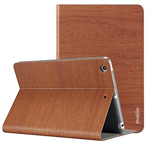 ProElite Wood Texture Smart Flip Case Cover for Apple iPad Air/iPad 5th
