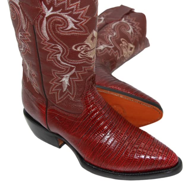 Men's genuine Leather Lizard Print J Toe Cowboy Boot4