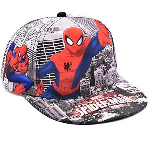 Spider Man de Baseball pour Hip Hop Chapeaux de Soleil pour Enfants d'été Casquette pour Enfant Printemps D’été Individuellement en 100% Coton, avec Fermeture Velcro 30