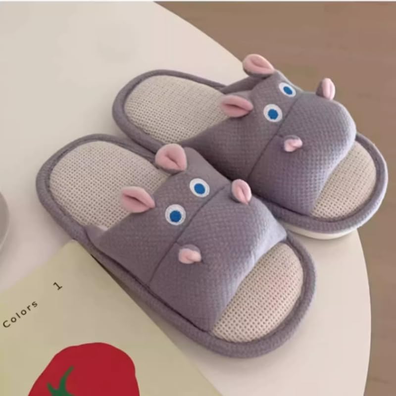 Slipper for Women and Men Cute Animal Slipper Unisex Beach Slide Hippo Slipper House Slipper2