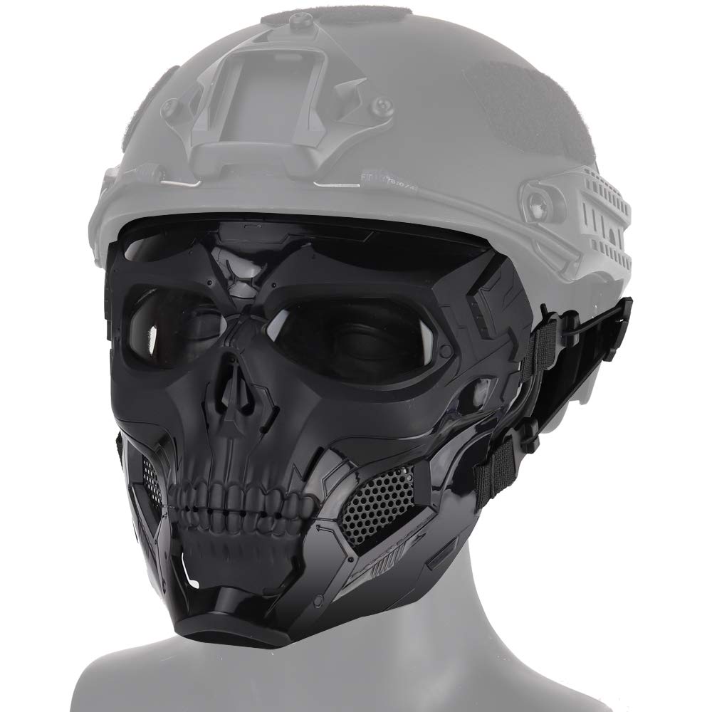 Halloween Skull Masks Airsoft Maschere protettive a Pieno facciale CS War Gioco BB Gun Scheletro Maschere Festa Cosplay Maschera Puntelli di Film