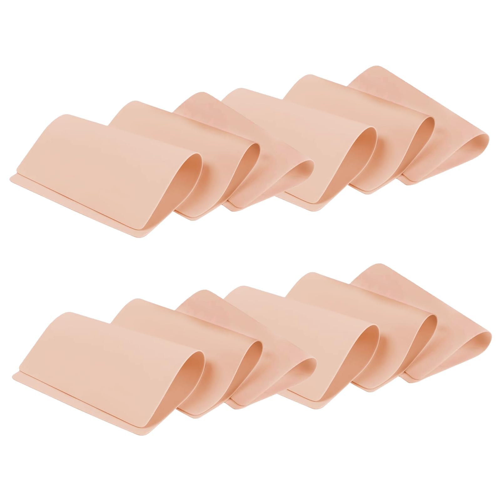 12 Piezas Piel Sintética para Tatuaje, Silicona Piel de Tatuaje Doble Cara Piel de Práctica en Silicona Flexible para Microblading Cejas y Tatuajes Máquina Agujas Uso Profesional y Principiantes