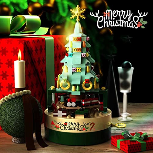 Weihnachtsbaum Musikbox Bausteine Kit,360Teile Uhrwerk Spieluhr Serie Modell,DIY Puzzle-Montage Aus Kleinen Partikel… – Bild 2
