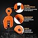BEAMNOVA 2 Ton 4400 lbs Vertical Plate Lifting Clamp Sheet Metal Lifting Clamp Metal Steel Plate Lifting Clamps Lifters Heavy Duty Orange