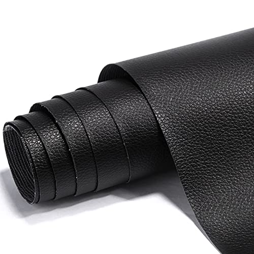 Parches de Cuero Negro,Tianher Parche Autoadhesivo Reparador de Polipiel 35 x 200cm parche adhesivo de cuero para sofás bolsos chaquetas muebles asientos de auto Cover