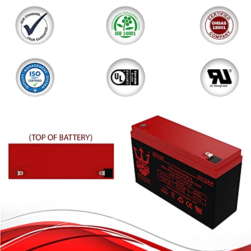 Enersys NP4-6 Replacement Battery - 6 Volt 4.5 AH F1 Terminal by SigmasTek