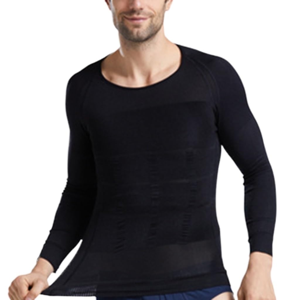 HLTYGWX Herren-Shapewear, Nahtloser Hide-Kompressions-Schlankheits-Bauchanzug, atmungsaktive Weste, Taillentrainer