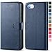 TUCCH iPhone SE 2020 Case, iPhone 8 Wallet Case, PU Leather iPhone 7 Case with Credit Card Holder, [TPU Interior Protective Case] Stand Folio Flip Cover Compatible with iPhone SE 2/8/7, Dark Blue