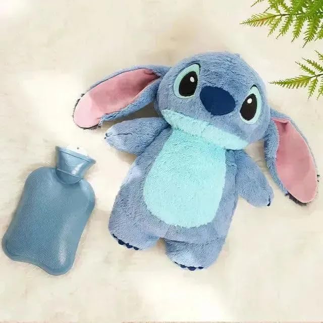 Image of Tinytotem Lilo and Stitch Hot Water Bag Multicolored for Period Menstrual Cramps Relaxation Soft Toy Girls Kids Huggable Plush Birthday Gifts for Girls Friends Christmas Valentine New Year Gift