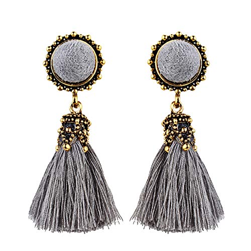 LAAT 1 Pair Long Tassel Earrings Tassel Earrings Tassel Dangle Earring Piercing Earring Clip On Earrings Long Drop Earrings Tassels Dangle Stud Earrings Women and Girls