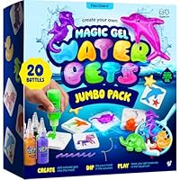 Dan&Darci Jumbo Aqua Fairy Water Gel Kit for Kids - Christmas Craft for Kids - Magic Elf Toy Kits - Water Pets - DIY Squishy Maker - Make Your Own Squishies Crafts - Gifts for Boys & Girls Ages 6-12