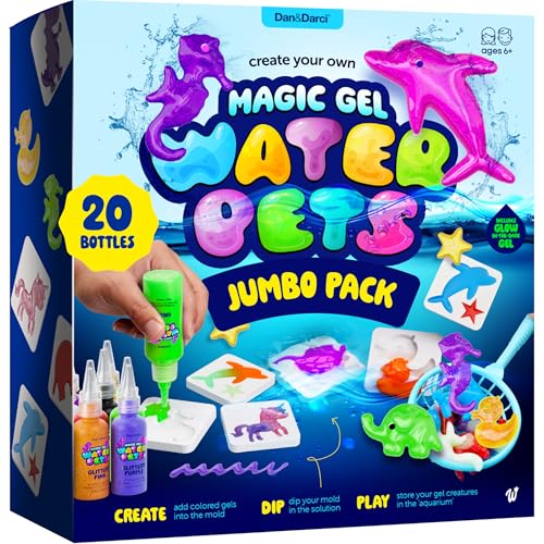 Image of Dan&Darci Aqua Fairy Water Gel Kit for Kids - Gifts for Girls - Magic Elf Toy Kits - Waters Pets - DIY Squishy Maker Set - Craft for Kids - Squishies Toys Crafts - Gifts for Boys & Girls (Jumbo Pack)