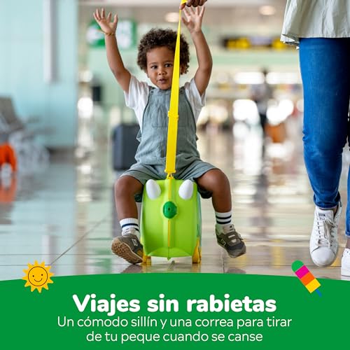 Miniatura 5 de Trunki Maleta Infantil Maleta Niño Equipaje Infantil Cabina Maleta Correpasillos Dudley El Dinosaurio Verde