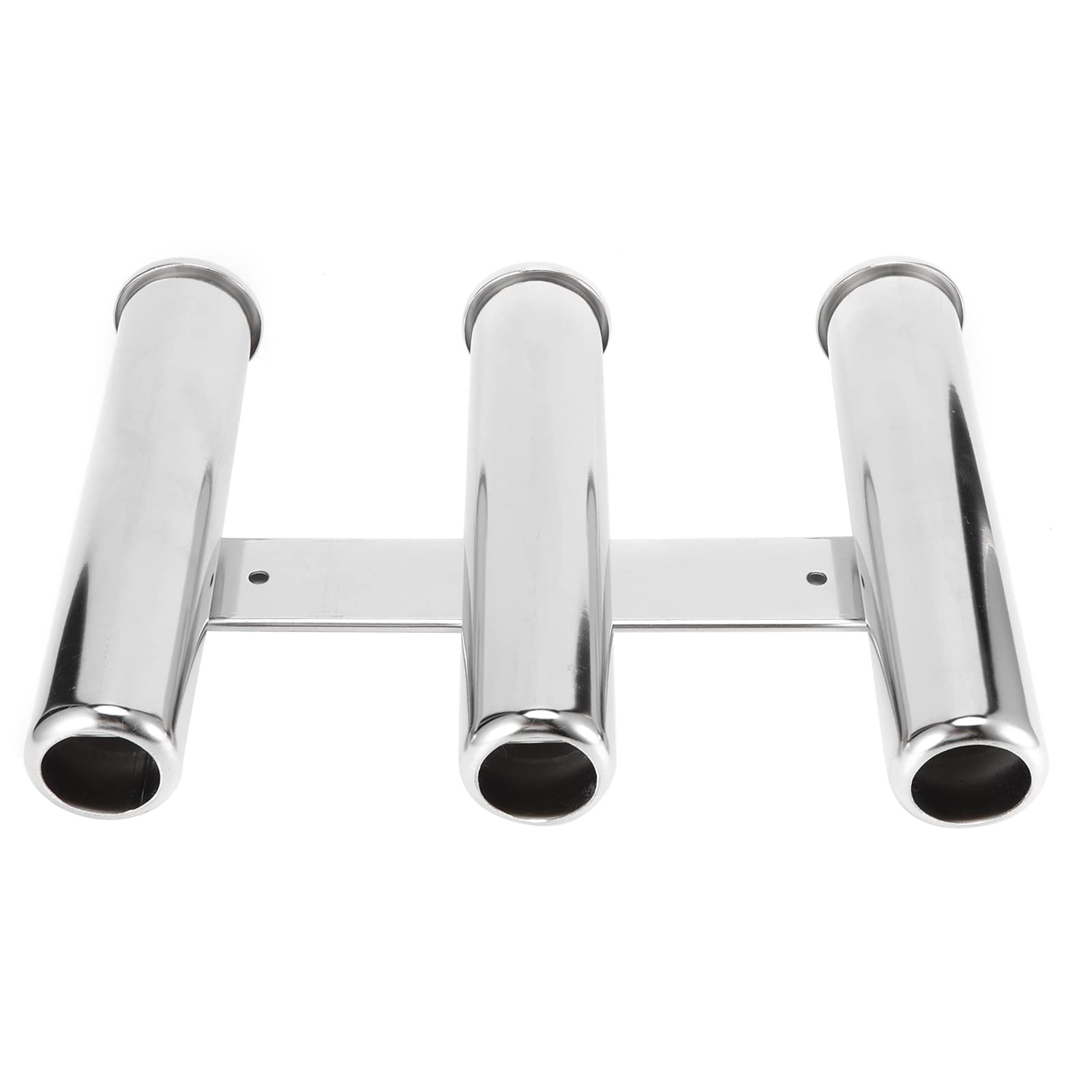 Fabater Portacanne da Pesca a 3 Tubi in Acciaio Inossidabile per Barca, Hardware per Yacht Marini - Accessorio per la Pesca Portatile con Installazione Facile e Antiruggine