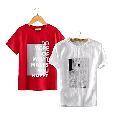 Dagcros Boys Half Sleeve Printed Cotton T-Shirts, Combo-BD2+BD3