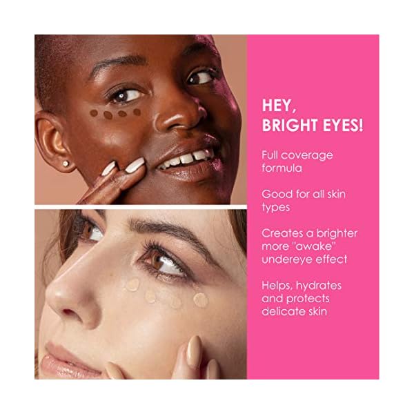 Peeper-Perfect-Under-Eye-Concealer-Light Winky Lux Peeper Perfect Under Eye Concealer, Makeup & Eye Brightener, Full Coverage Concealer for Dark Circles, Color Corrector & Eye Primer, With Collagen, Hyaluronic Acid & Vitamin E (Light)