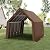 KING BIRD 13' x 20' x 12' Heavy Duty Anti-Snow Carport for SUV, Full-Size Truck and Boat, Car Canopy Car Tent Outdoor Instant Garage Boat Shelter with Reinforced Ground Bars-Brown