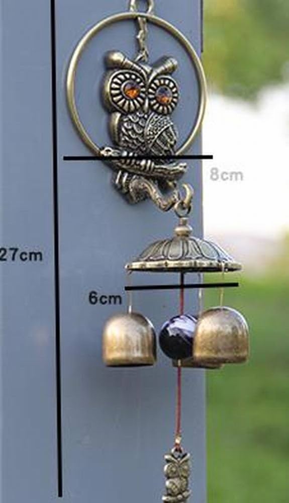 Amazon.co.jp: Rurumi アンティーク 調 フクロウ ドアベル