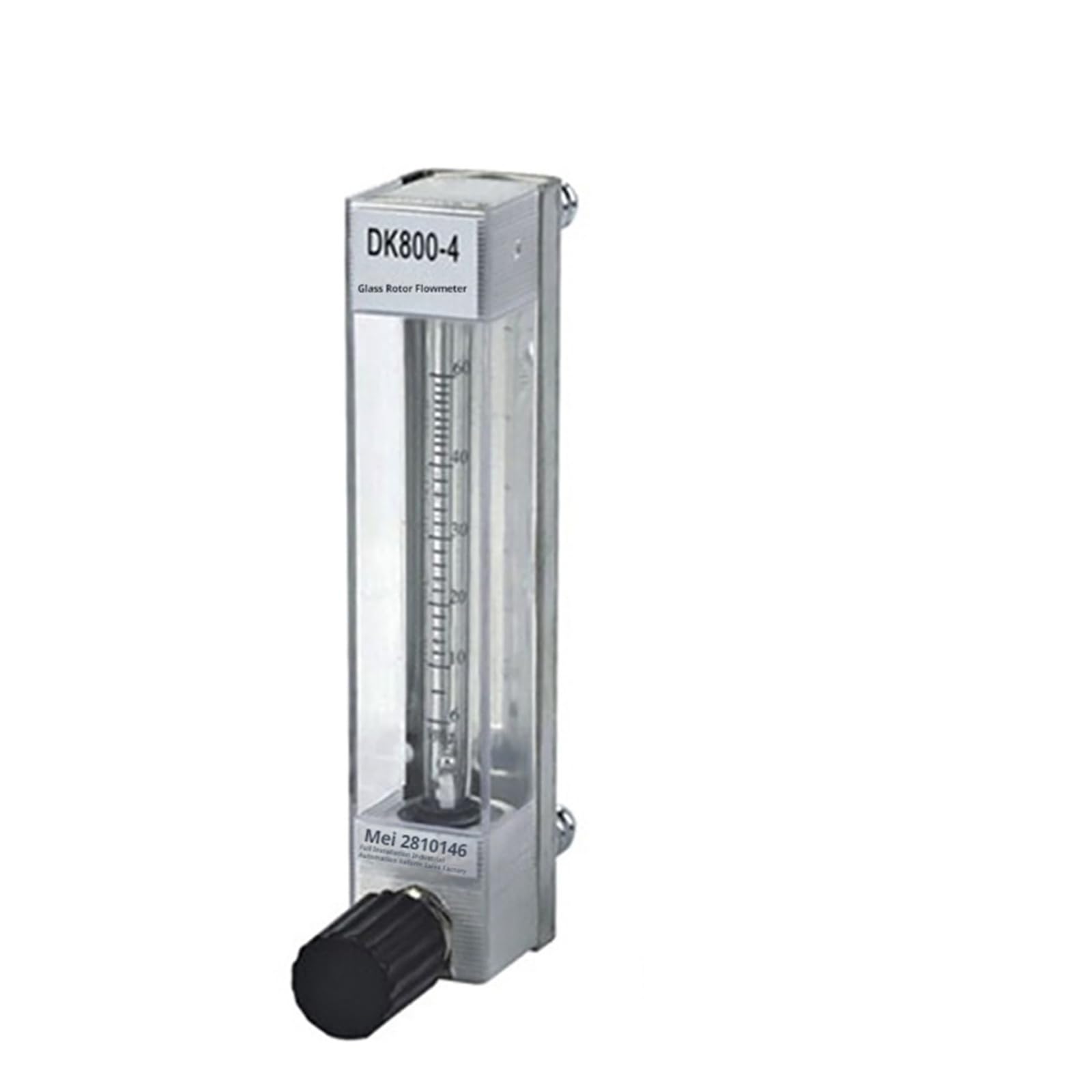 DK800-4 Rotámetro de vidrio Medidor de flujo de área variable Medidor de flujo de aire Medidor de flujo industrial(0.25-2.5L-H)