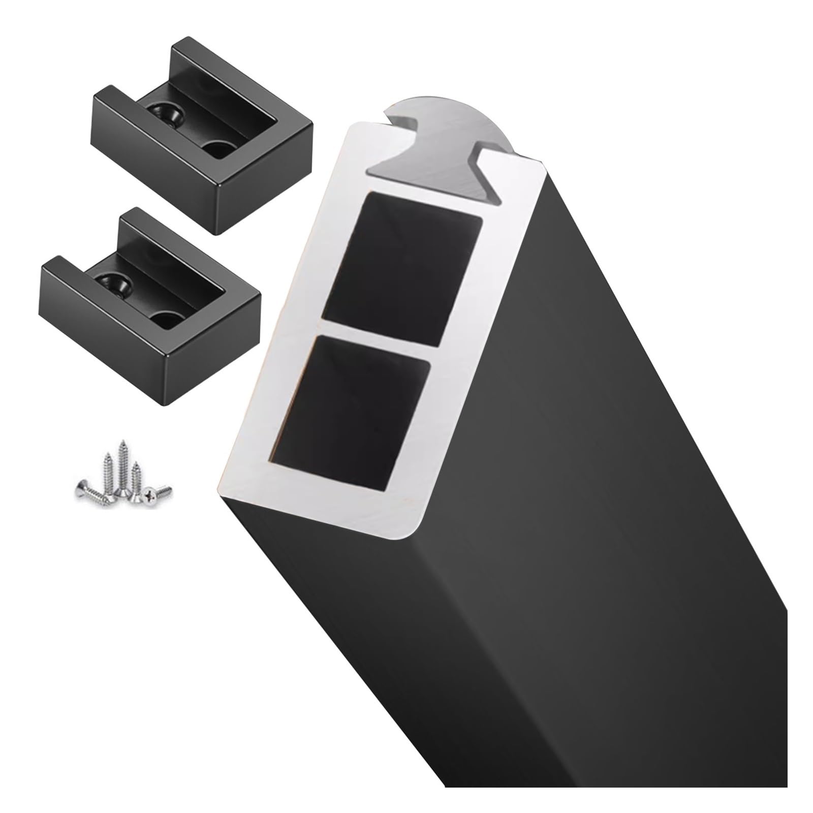 Laundry Room Rods for Hanging Clothes, Wardrobe Balcony Toilet Clothes Drying Rack Square Aluminum, Boutique Dressing Room Garment Bar Detachable, 20 24 25 29 30 32 33 35 42 45 60 inch Custom Length(B