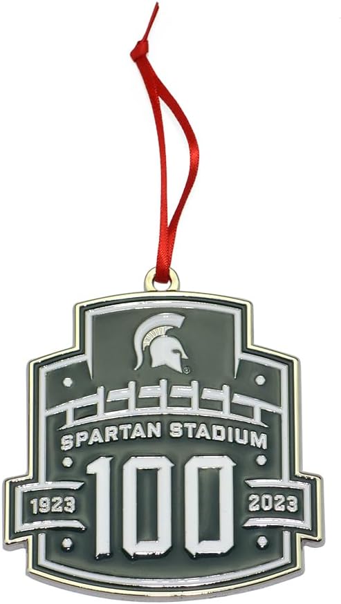 Michigan State Spartans 100th Anniversary Stadium Ornament