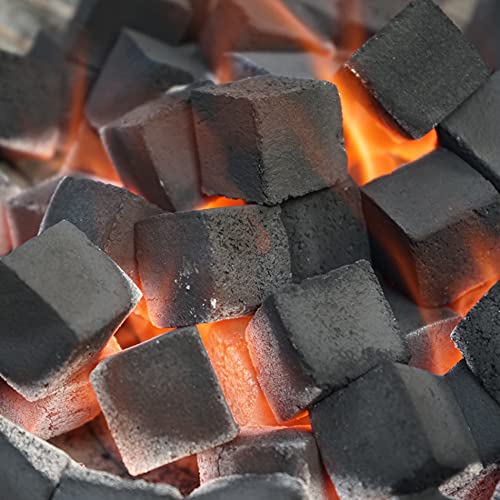 Ken Chiku Kohle (Kokosnussschale 10kg) für Shisha Hookah & BBQ 10kg - 180 Stück (40mm)