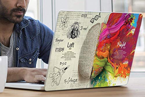 Image of Galaxsia Brain Left and Right Vinyl Laptop Skin /Sticker /Cover /Decal Compatible for Any 17 to 17.3 Inches Laptop (Hp /Dell /Sony /Acer /Lenovo /Asus. Etc) Or Notebook.