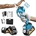 Professionelle Akku Astschere, 35MM Gartenschere mit 2 Akku 4.0Ah, 1000W Bürstenloser Motor Bypass Baumschere, Elektrisch Garten Schere mit LED-Schnittzählerm Sicherheitsschalter Für Äste & Sträucher
