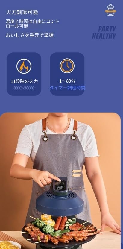 Amazon.co.jp: 無煙ロースター卓上焼肉グリル焼肉プレートホット