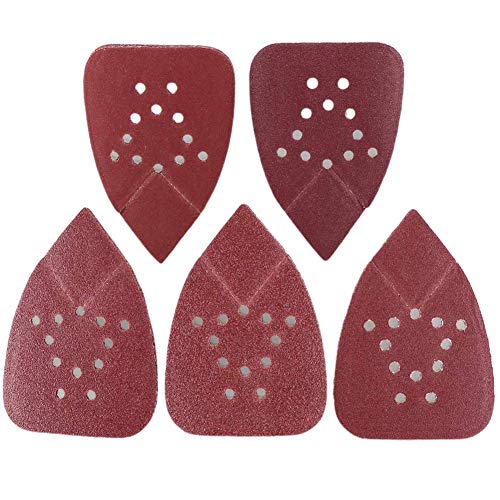 Sanding Pad 50pcs Mouse Sander Polishing Assortment Abrasive Sandpaper Hook And Loop Triangular