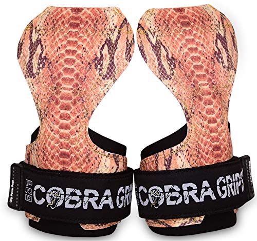 Image of Cobra Grips Weight Lifting Gloves with Adjustable Neoprene Padded Wrist Wraps - Heavy Duty Alternative to Power Lifting Hooks for Deadlifts