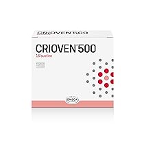 Omega Pharma – Crioven 500, Integratore Alimentare con Diosmina e Vitamina C, Utile per Migliorare la Funzionalità del Microcircolo – 16 Bustine