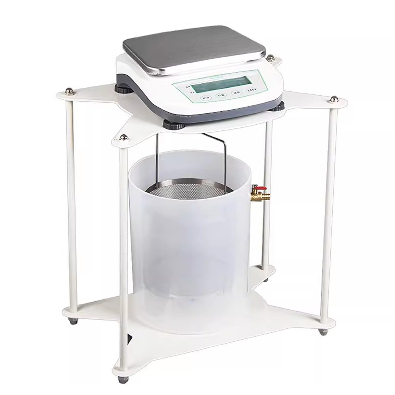 Balanza Hidrostática Electrónica De Laboratorio, Balanza Digital Estática De Agua De 5 Kg/0,1 G, con Pantalla LCD, Recargable, para Probar La Densidad De Sólidos