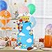 57Pcs Cartoon Story Birthday Cake Toppers Infinity and Beyond Blue Sky White Cloud Cow Print Cake Topper Toy Theme Party Decoration