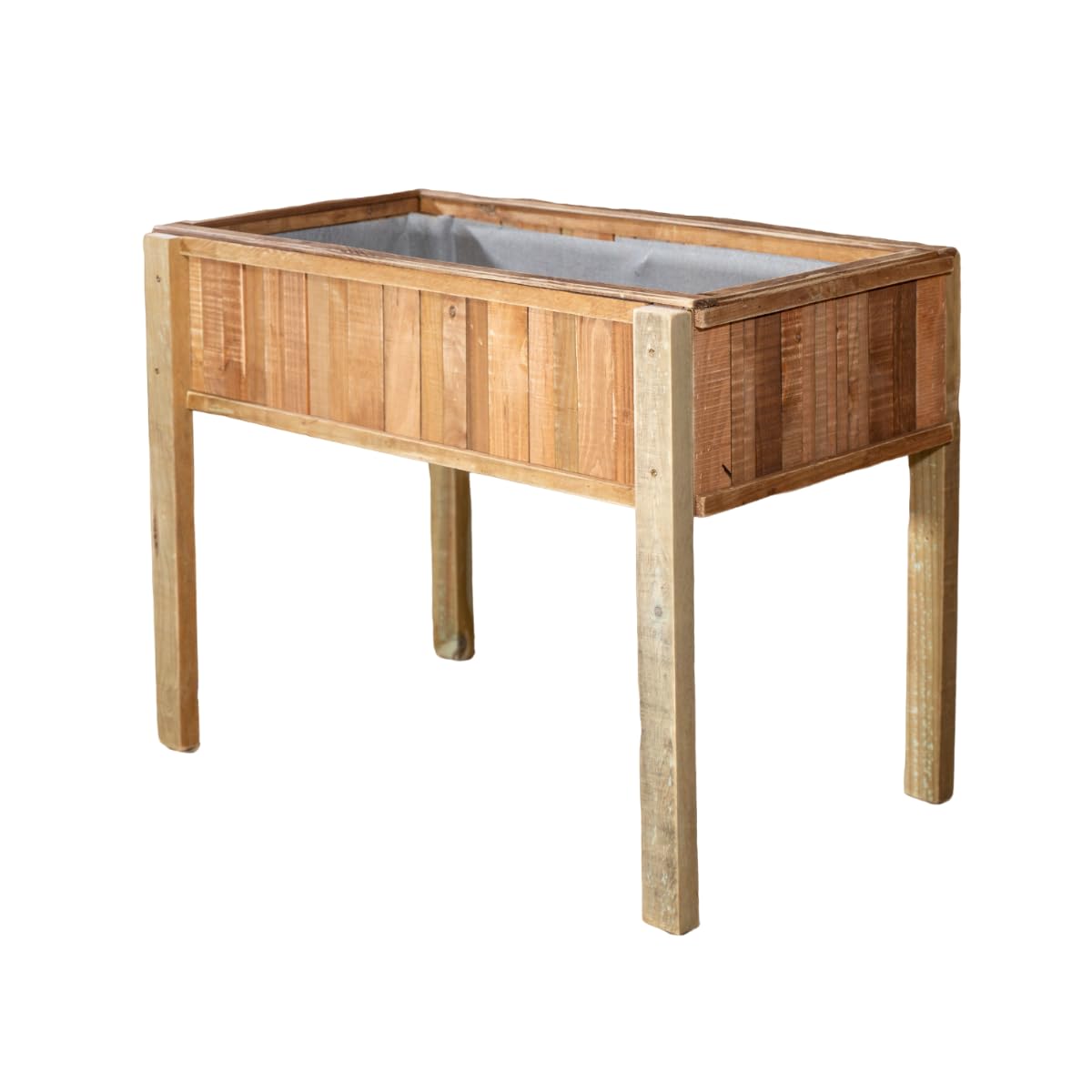 Mesa de Cultivo 102X52X74 cm. Huerto Urbano Vintage con Maderas recicladas y Estilo único.VIDAHUERTO