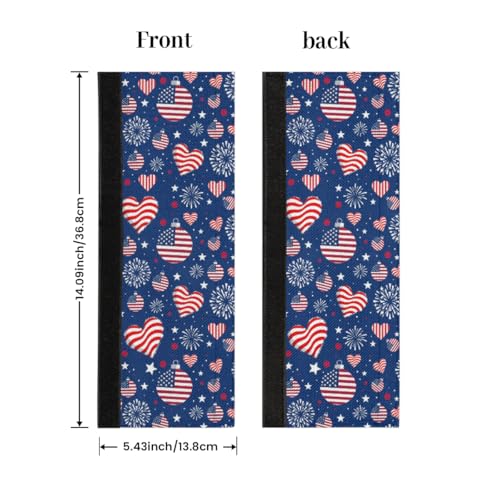 Image of Pardick Refrigerator Door Handle Covers Set of 2, Patriotic Fridge Handle Cover Washable Fridge Dishwasher Door Spring Decor Protector Handle Cover, Keep Your Kitchen Appliance Clean
