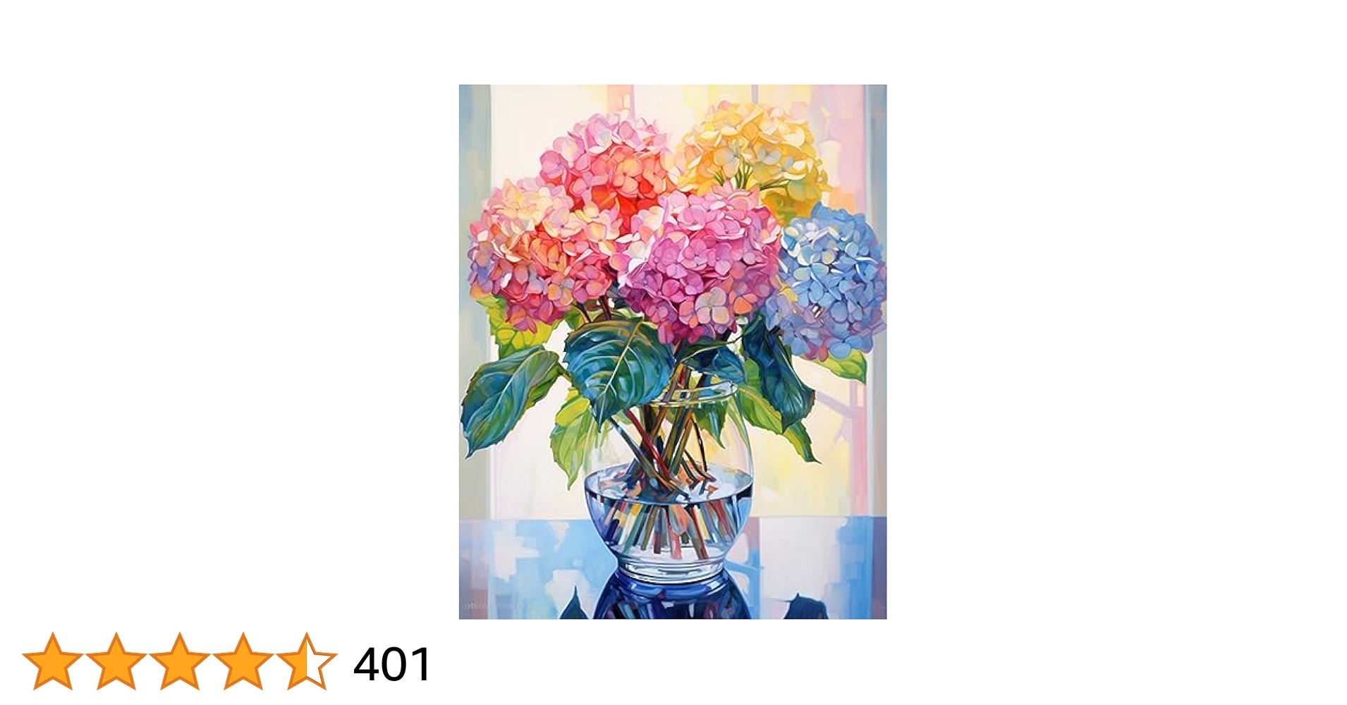Hydrangea4937★★★　0308 Amazon.com: Tucocoo Hydrangea in Glass Vase Window Landscape