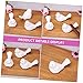 LABRIMP 4pcs Pigeon Shaped Ceramic Chopstick Rests Daily Use Utensil Holders for Forks Spoons Chopsticks Table Decor for All Dining Occasions