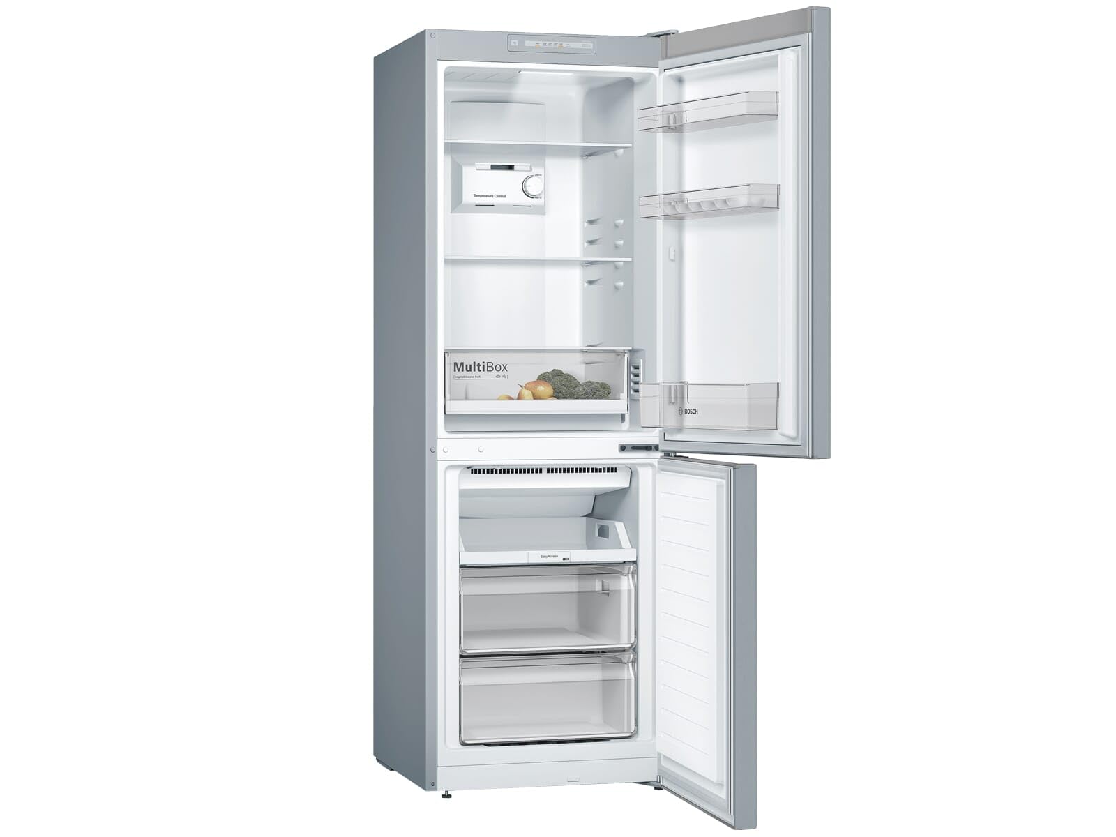 Bosch KGN33NLEB Serie 2 - Frigorífico y congelador (176 x 60 cm, 192 L de refrigeración, 87 L de congelación, no descongelar NoFrost, iluminación LED uniforme, iluminación uniforme