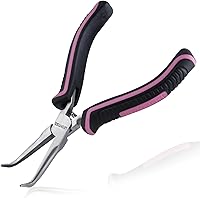 Vista 17 de Mini alicates de corte diagonal de 4 pulgadas, cortadores de alambre floral para flores artificiales, alicates laterales para fabricación de joyas