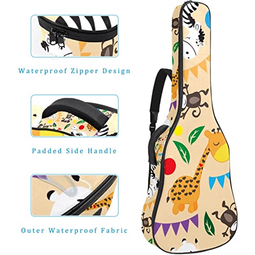 Housse imperméable pour guitare acoustique avec double bandoulière et poche Motif phare, oiseaux, Multicolore 10., 42… - Les Beatles, Paul McCartney, John Lennon, RIngo Starr, George Harrison Housse imperméable pour guitare acoustique avec double bandoulière et poche Motif phare, oiseaux, Multicolore 10., 42… – Image 5