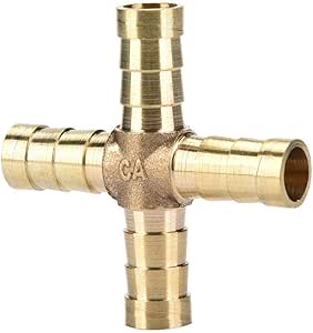 5 Stücke Messing Kreuz 4 Way Schlauchverbinder Kreuz Armaturen ...