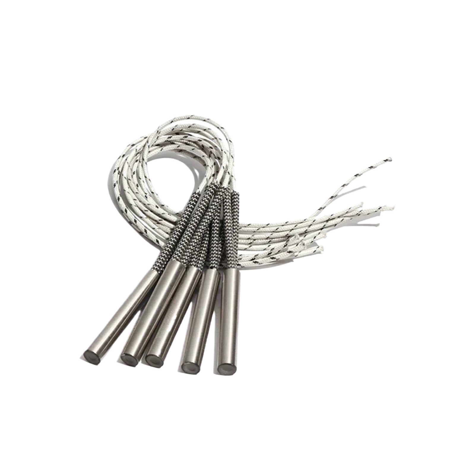 Grzejniki kasetowe 5 szt. Cylindryczna rura grzewcza ze stali nierdzewnej 316, 12,5 mm, 80-95 mm, 110/220/380 V (110 V, 420 W, 12,5 x 82 mm (DxL))