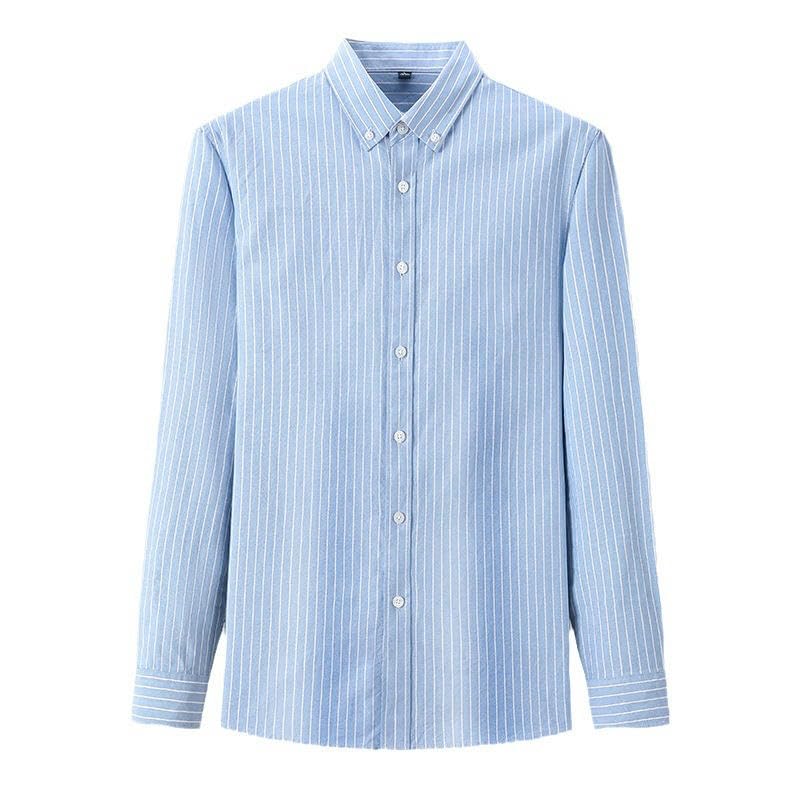 Chemise coton rayures homme ample et infroissable pour le bureau - 5