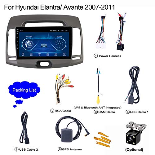 Radio de coche con GPS para actualizar el salpicadero de Hyundai Elantra 3