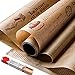 Rouleau de papier sulfurisé professionnel, conception de journaux anglais, Sous-poêles, Biscuits, Viande, Grille-pain, papier parchemin marron pour la cuisson, friteuse à air, cuisson à la vapeur
